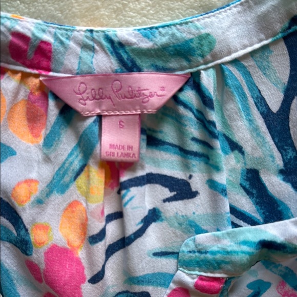 Lilly Pulitzer - Stacey Top - Serene Blue Tippy - Picture 2 of 5